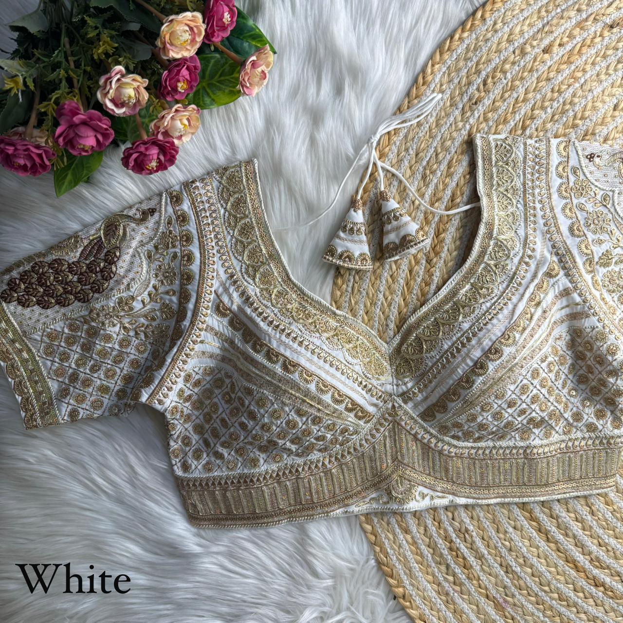 Sabyasachi Silk Embroidered Blouse