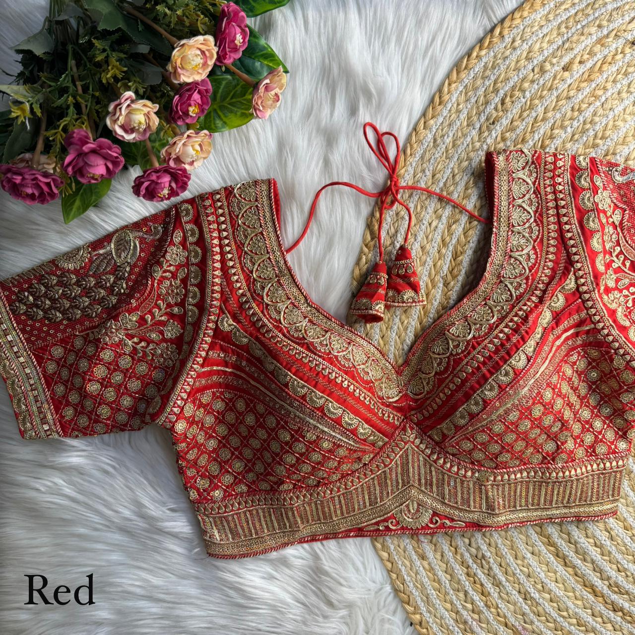 Sabyasachi Silk Embroidered Blouse