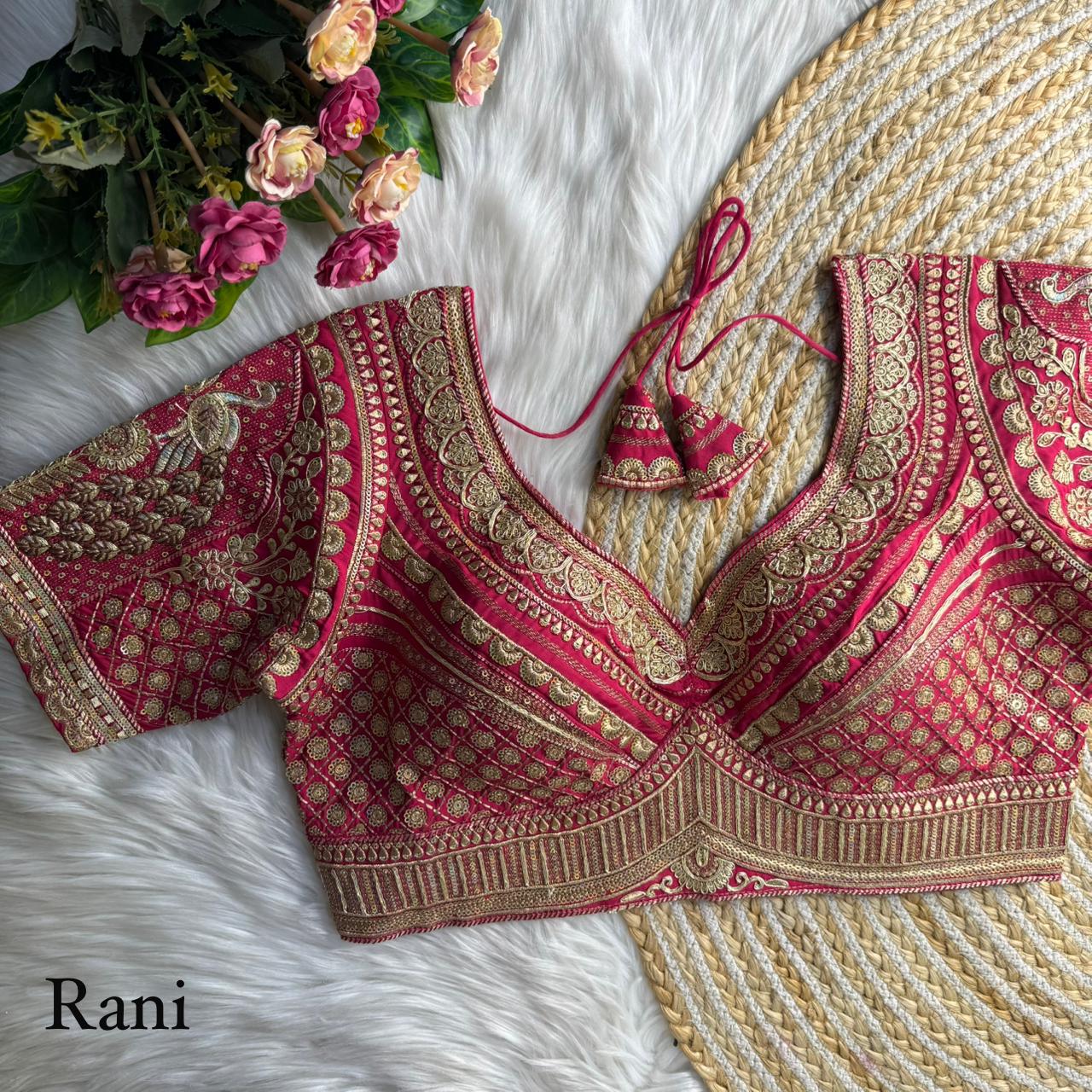 Sabyasachi Silk Embroidered Blouse