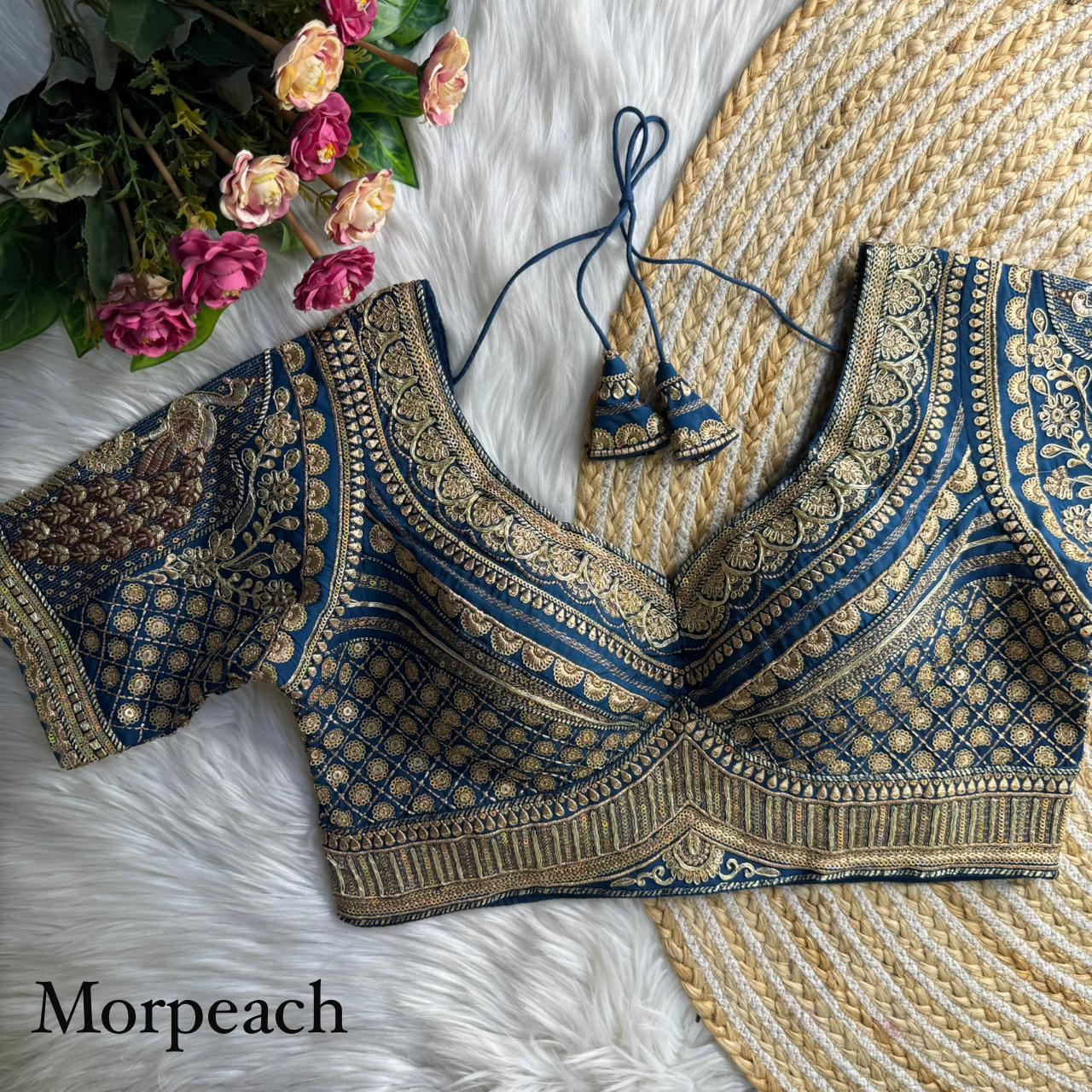 Sabyasachi Silk Embroidered Blouse