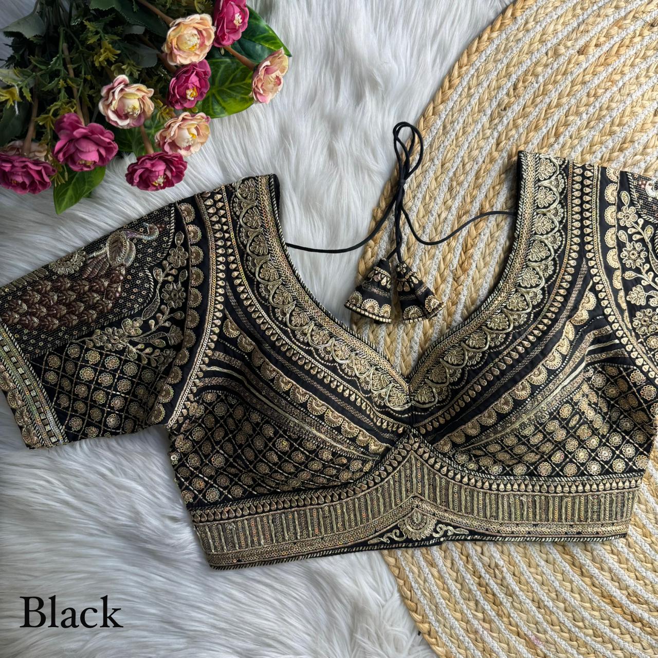 Sabyasachi Silk Embroidered Blouse