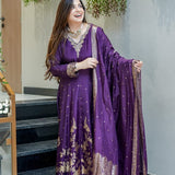 Elegance Banarsi Silk Anarkali Suit