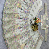 Gorgeous Peacock Embroidered Lehenga