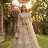 Gorgeous Peacock Embroidered Lehenga