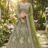 Gorgeous Peacock Embroidered Lehenga