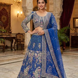 Gorgeous Peacock Embroidered Lehenga
