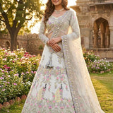 Gorgeous Peacock Embroidered Lehenga