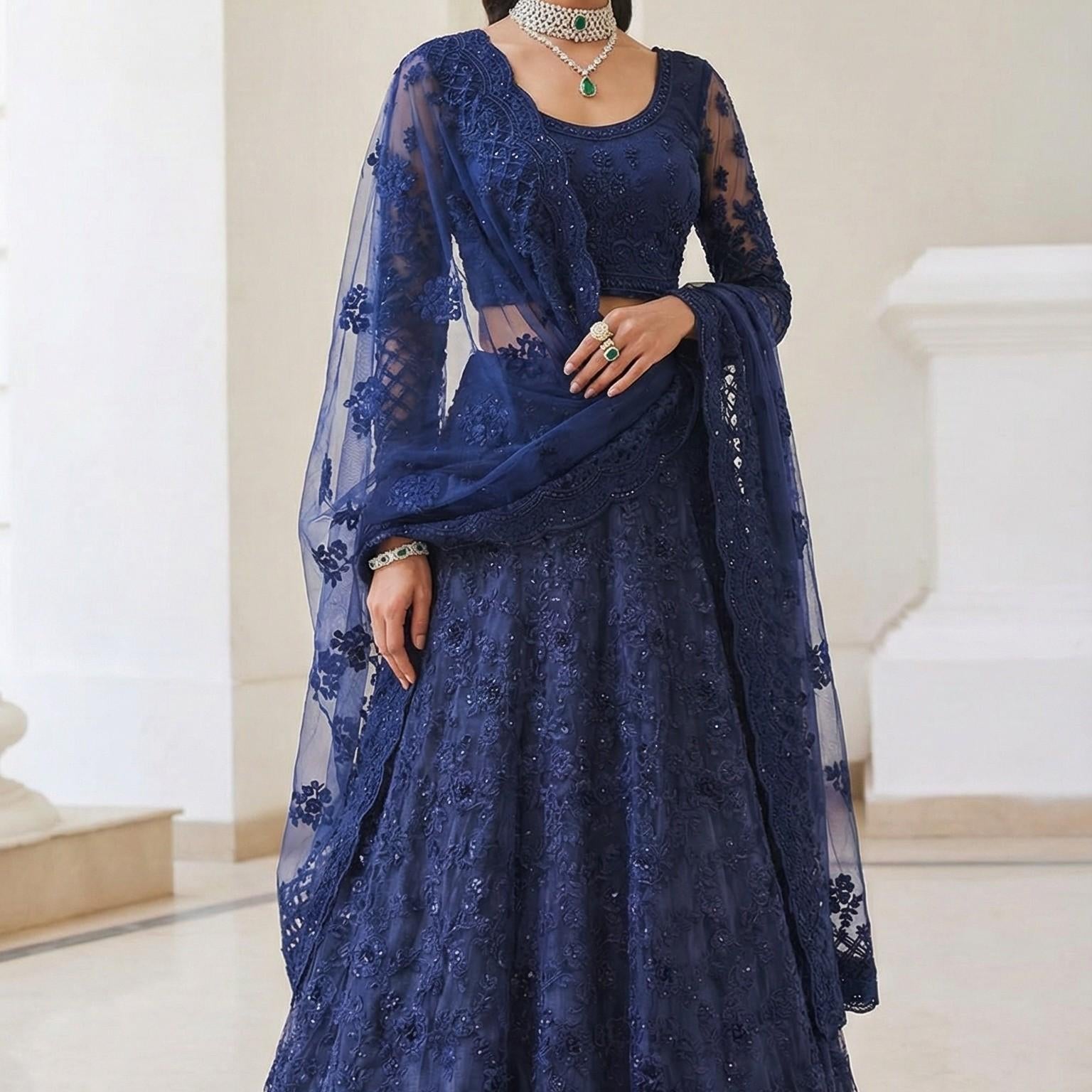 Premium Alizeh Net Bridal Lehenga