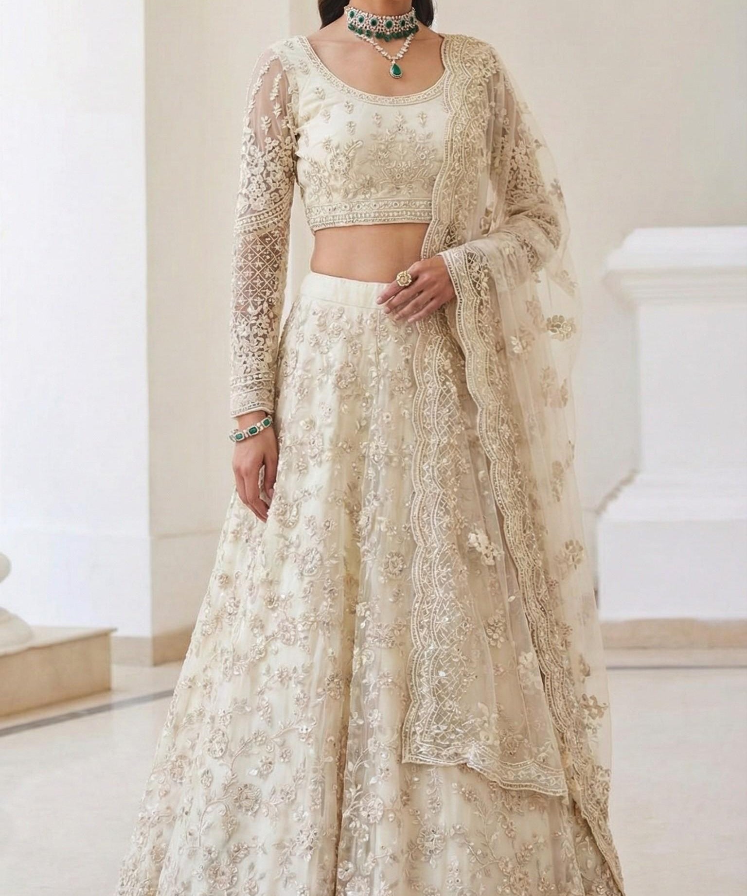 Premium Alizeh Net Bridal Lehenga