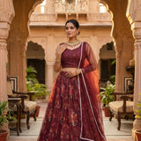 Lavish Orangaza Floral Printed Lehenga