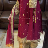 Designer Maroon Pakistani Suit
