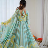 Presenting FloraPrint Anarkali Gown
