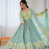 Presenting FloraPrint Anarkali Gown