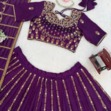 Violet Premium Silk Lehenga Choli