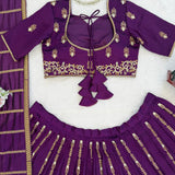 Violet Premium Silk Lehenga Choli