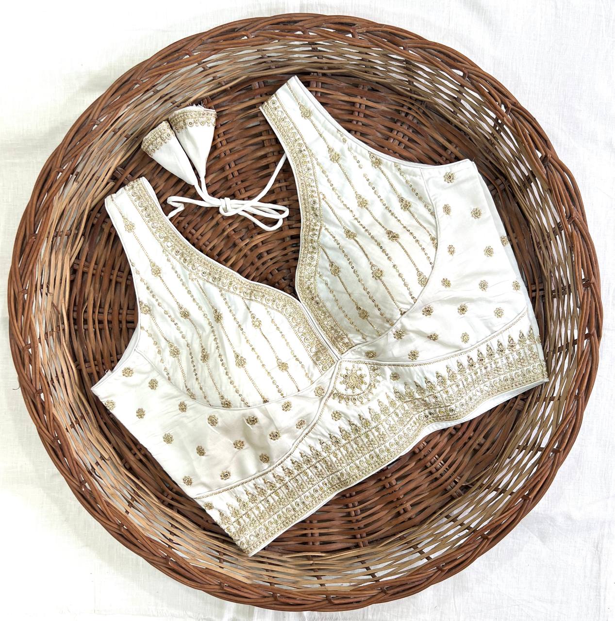 Attractive Chakori Silk Blouse