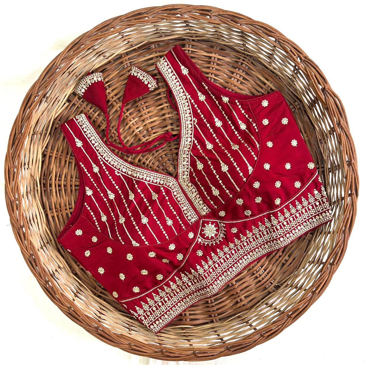 Attractive Chakori Silk Blouse