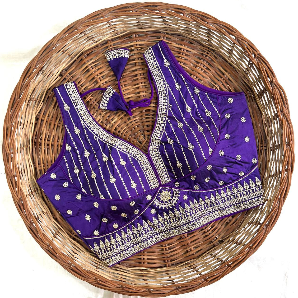 Attractive Chakori Silk Blouse