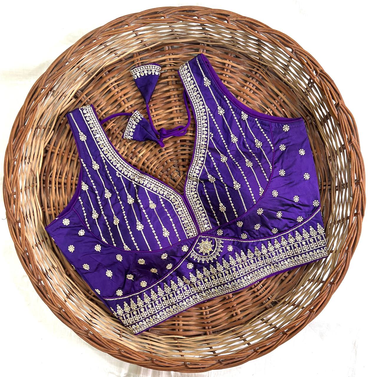 Attractive Chakori Silk Blouse