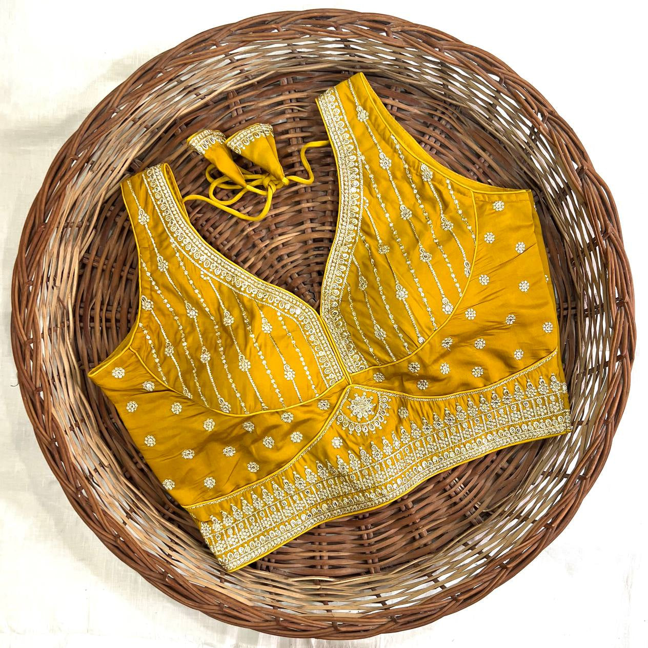 Attractive Chakori Silk Blouse