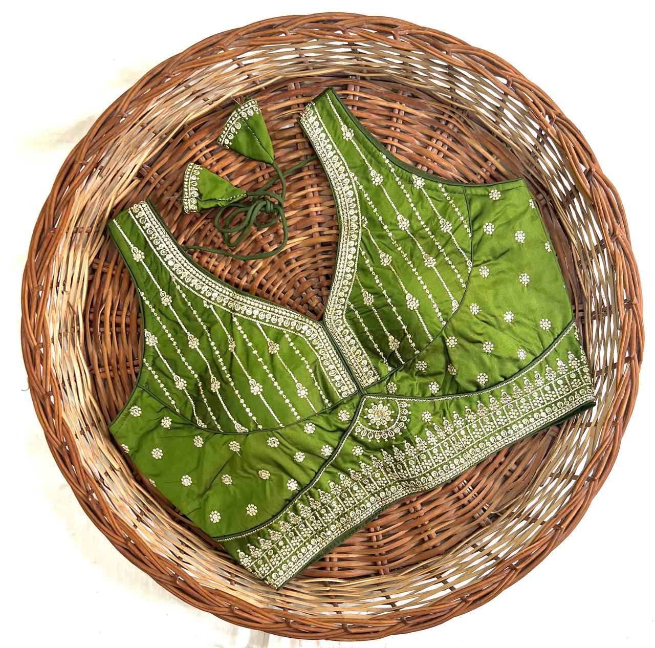 Attractive Chakori Silk Blouse