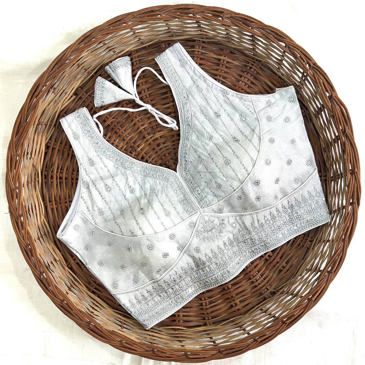 Attractive Chakori Silk Blouse