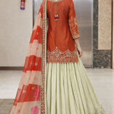 Designer Fandy Silk Top Lehenga