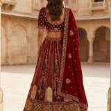 Lavish Patchwork Embroidered Lehenga