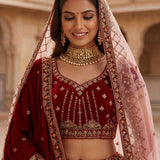 Lavish Patchwork Embroidered Lehenga