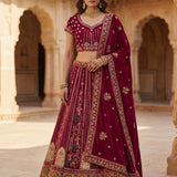 Lavish Patchwork Embroidered Lehenga