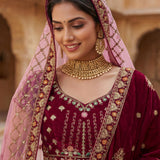 Lavish Patchwork Embroidered Lehenga