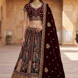 Lavish Patchwork Embroidered Lehenga