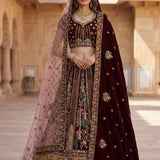 Lavish Patchwork Embroidered Lehenga