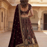 Lavish Patchwork Embroidered Lehenga