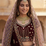 Lavish Patchwork Embroidered Lehenga