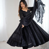 Premium Lakhnavi Georgette Anarkali Gown