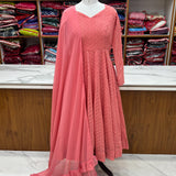 Premium Lakhnavi Georgette Anarkali Gown