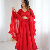 Premium Lakhnavi Georgette Anarkali Gown