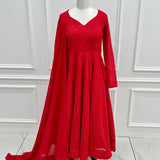 Premium Lakhnavi Georgette Anarkali Gown