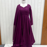 Premium Lakhnavi Georgette Anarkali Gown