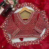 Reddish Beds Fendy Silk Saree