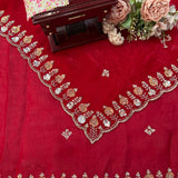 Reddish Beds Fendy Silk Saree