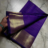 Violet Art Silk Jacquard Saree