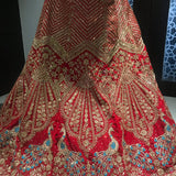 plus size bridal peacock lehenga