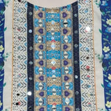 plus size Elegant Floral Muslin Suit Set