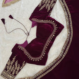 Glamourous Velvet Lehenga Choli