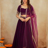 Glamourous Velvet Lehenga Choli
