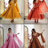 Elegant Embroidered Designer Gown