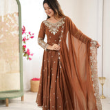 Elegant Embroidered Designer Gown