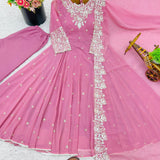 Elegant Embroidered Designer Gown